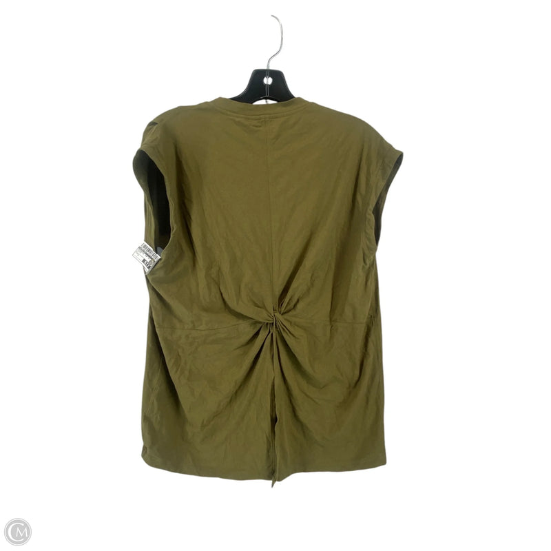 Athletic Top Short Sleeve By Athleta In Green, Size: S