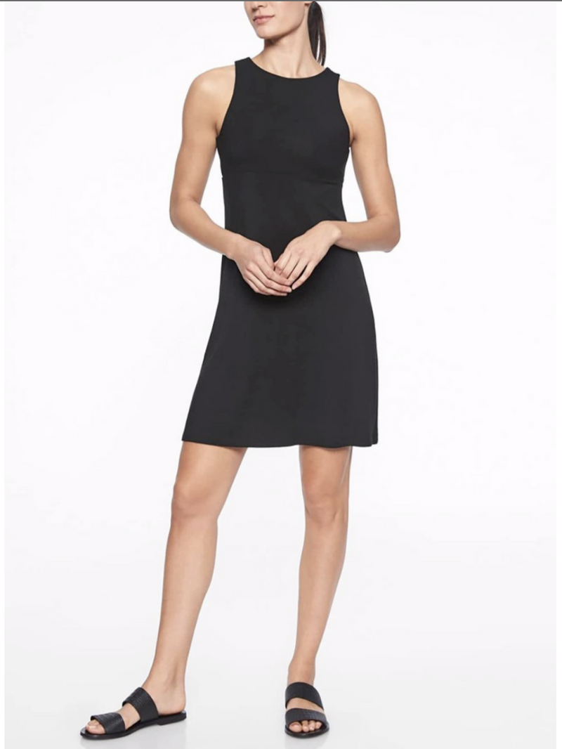 Athleta Black Sleeveless Santorini Dress