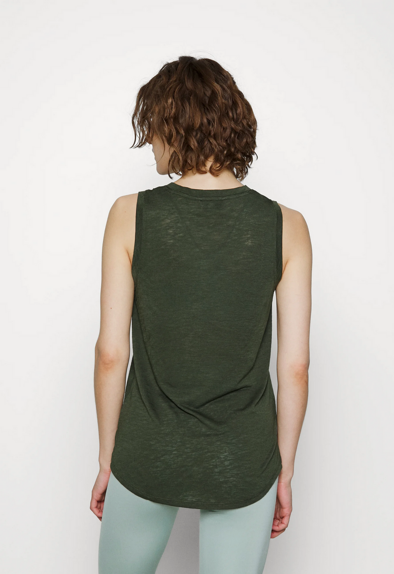 Athleta Aspen Olive Sleeveless Breezy Top Tank