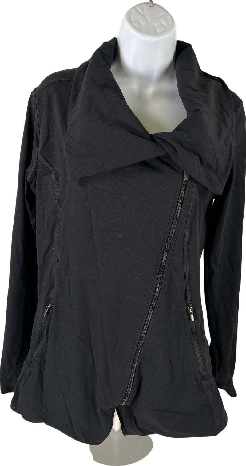 Athleta Women’s Black Blissout Full Zip Mesh Back Athletic Jacket - M