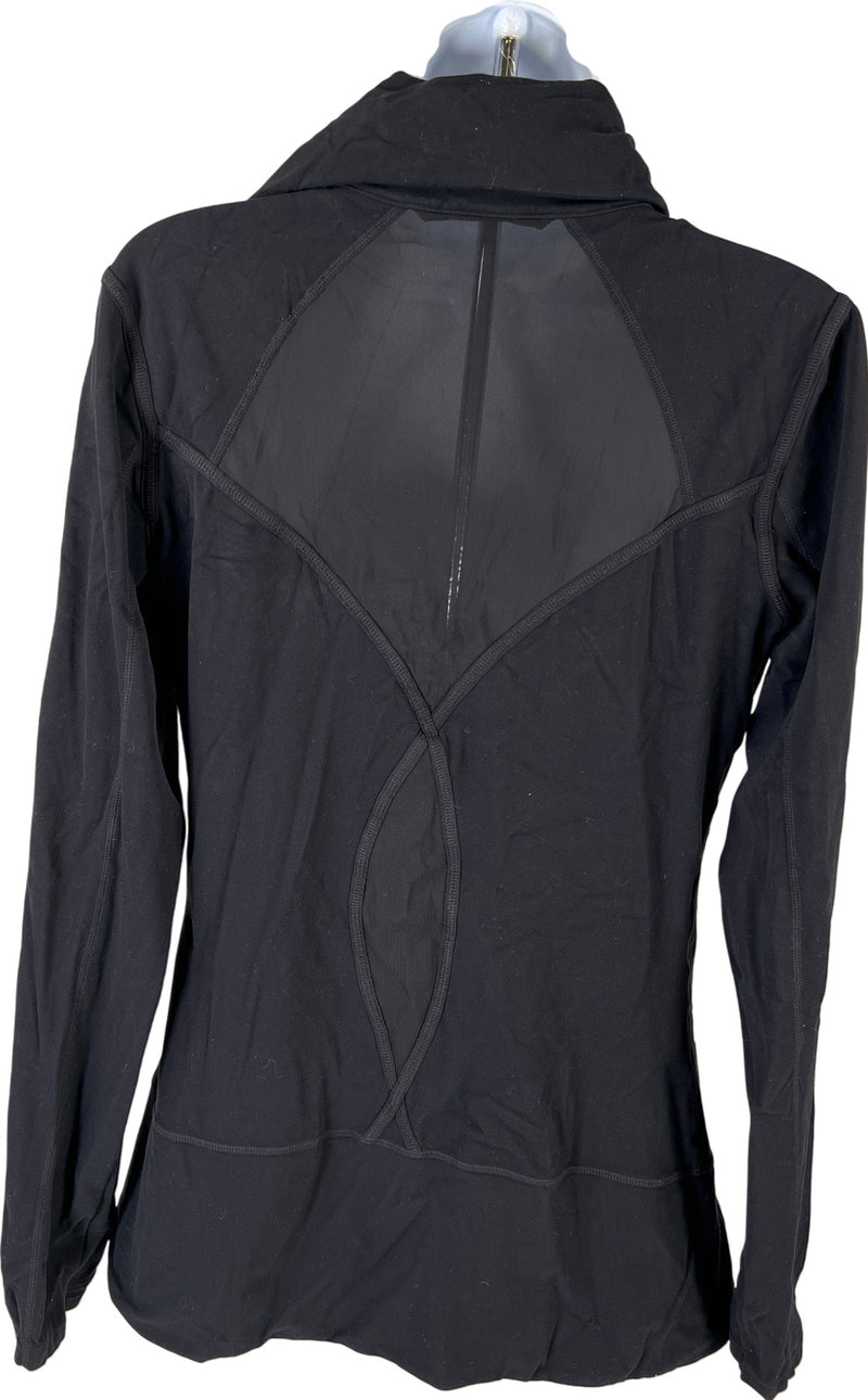 Athleta Women’s Black Blissout Full Zip Mesh Back Athletic Jacket - M