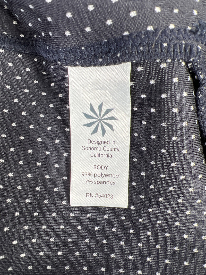 Athleta Women’s Blue Striped Heavenly Heights 1/2 Zip Hoodie - XS