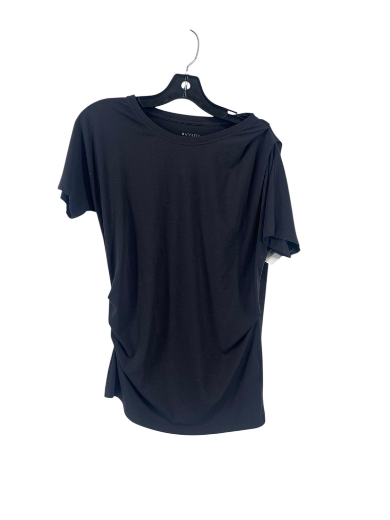 Athletic Top Short Sleeve By Athleta In Black, Size: Xs