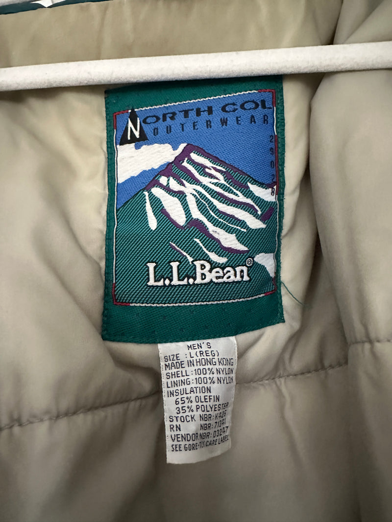 VTG LL Bean Men’s 90s North Col GORE TEX Insulated Parka Jacket Coat Large