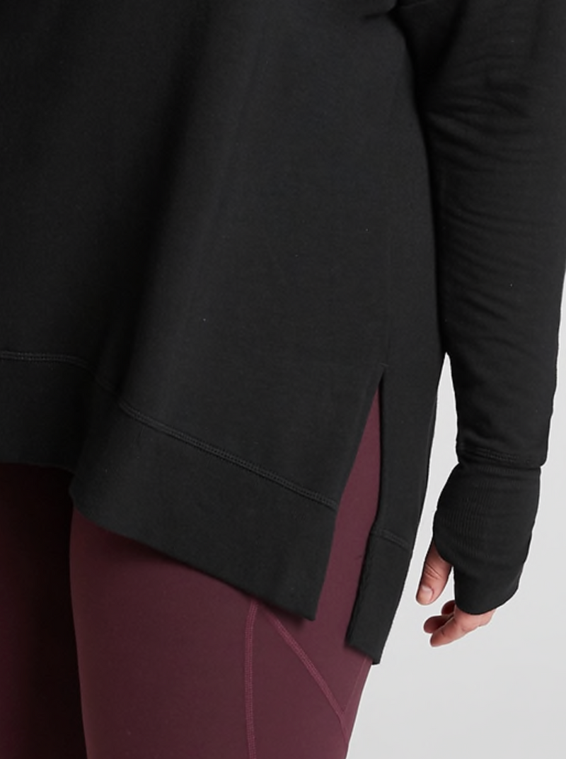 Athleta Black Soft Coaster Luxe Sweatshirt