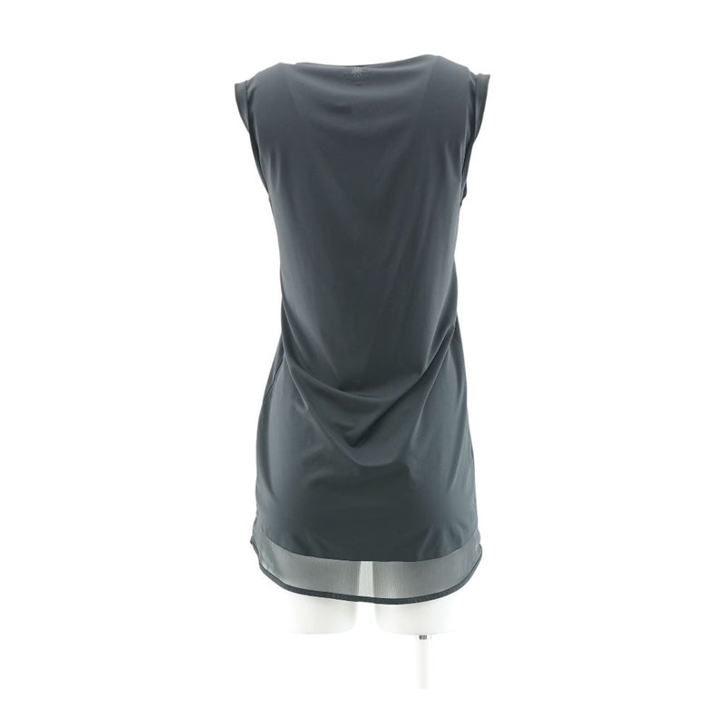 Black Solid Midi Dress