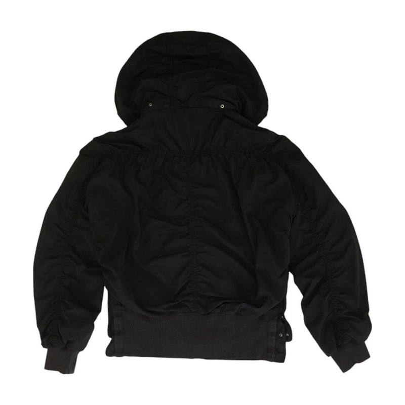 Black Solid Rain Jacket