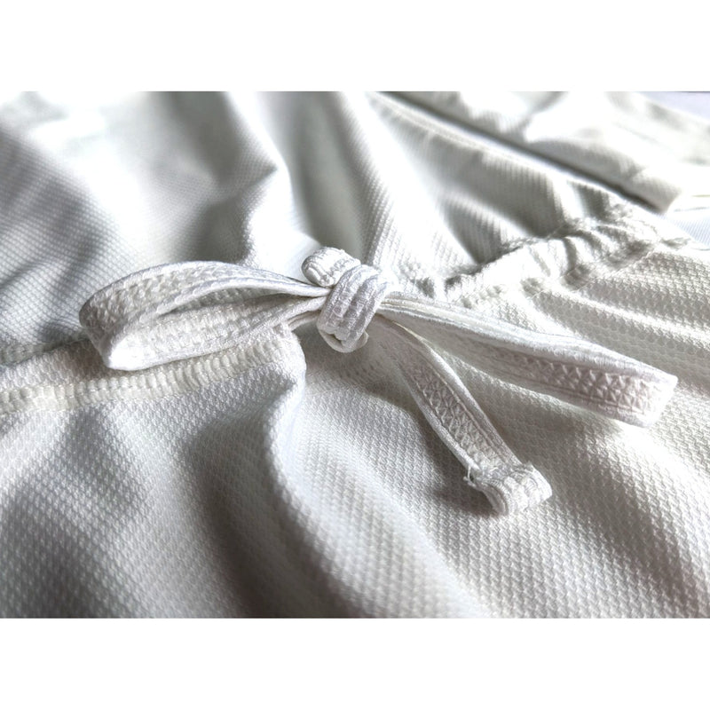 ATHLETA Grenada Wick-It White Swim Cover-Up 581751 Long Sleeve Drawstring Sz XS