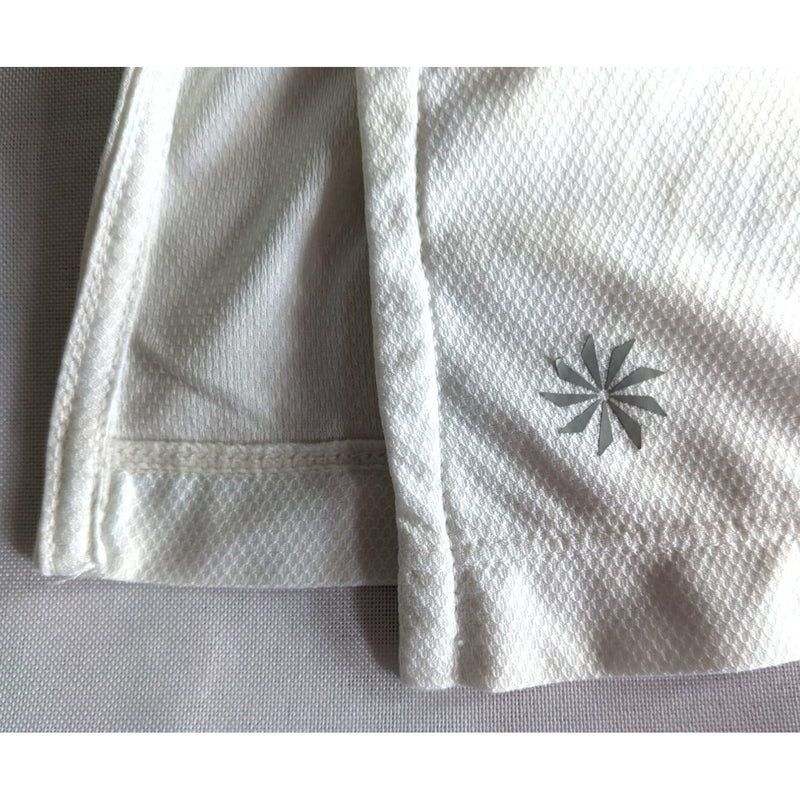 ATHLETA Grenada Wick-It White Swim Cover-Up 581751 Long Sleeve Drawstring Sz XS