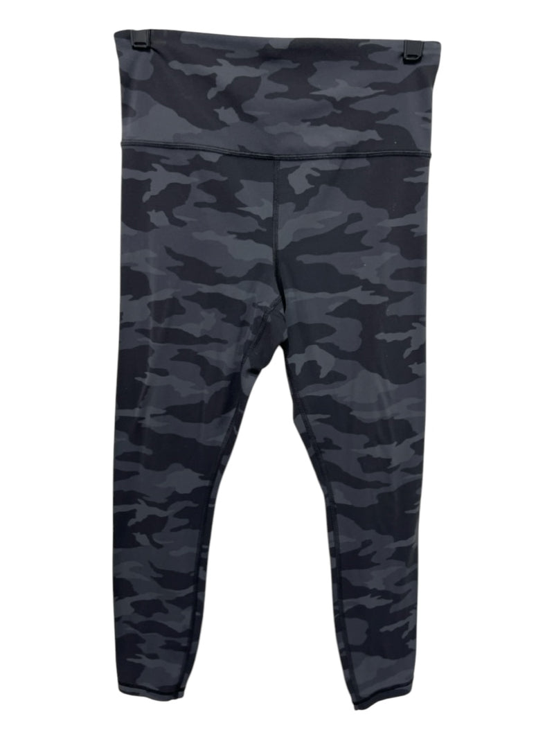 Athleta Size S/P Black & Gray Nylon Blend Camo High Rise Athletic Leggings