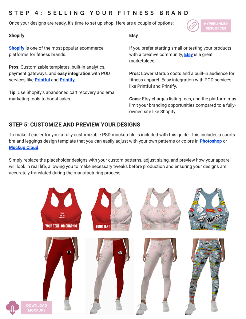 How to Start a Fitness Brand Guidebook Beginner-Friendly Design Leggins Sports Bras Athleisure