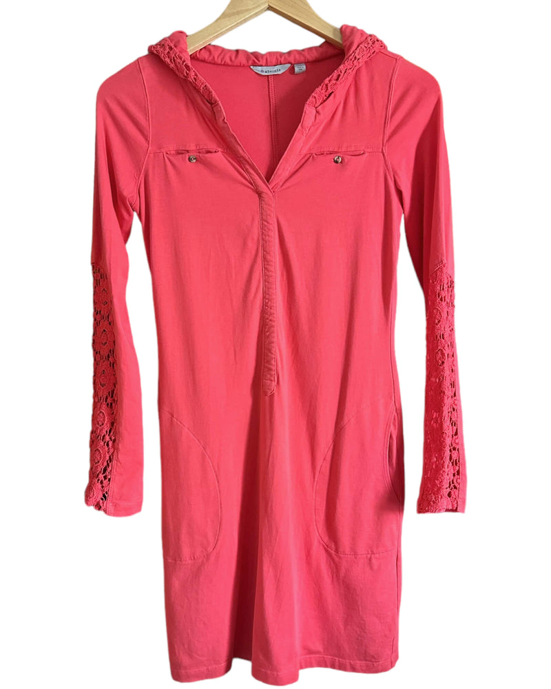 Light Spring Watermelon Hooded Crochet Dress
