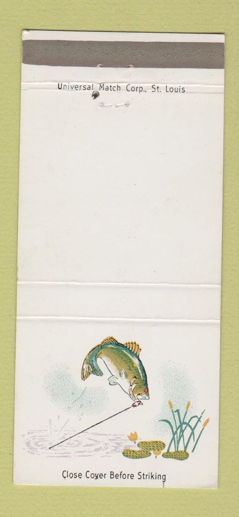 Matchbook Cover - LL Bean Freeport ME boots outdoor clothing 30 Strike