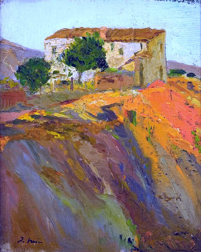 Paisaje by Joaquin Mir Trinxet - Hand Painted Oil Painting