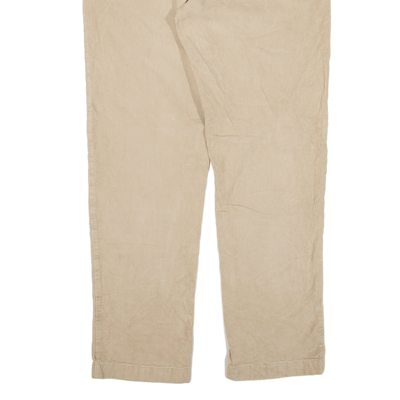 LL BEAN Corduroy Trousers Beige Regular Straight Mens W35 L32