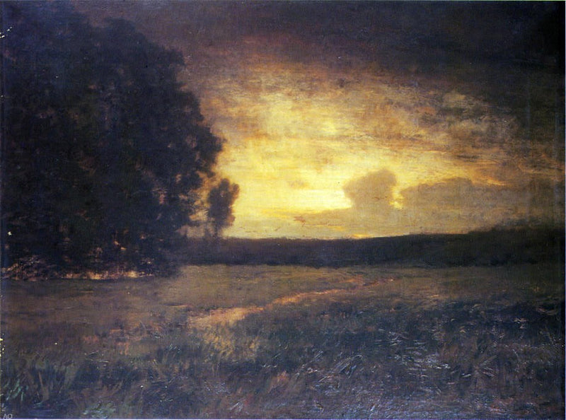 Sunset in the Marshes by Alexander Helwig Wyant - Hand Painted Oil Painting