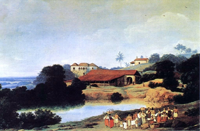 Hacienda by Frans Post - Hand Painted Oil Painting