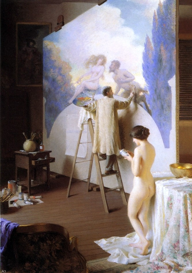 The Painter by William Worchester Churchill - Hand Painted Oil Painting