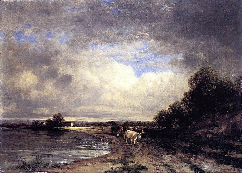 Roadside, Shark River, New Jersey by David Johnson - Hand Painted Oil Painting