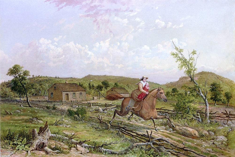 The Escape by Seth Eastman - Hand Painted Oil Painting