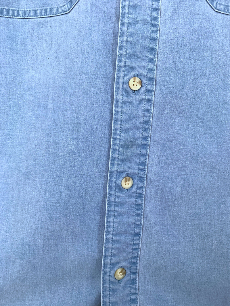 PALE BLUE LL BEAN OVERSHIRT - XL/XXL