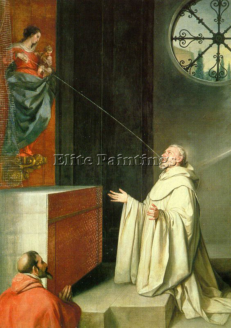 ALONSO CANO THE VISION OF ST BERNARD ARTIST PAINTING REPRODUCTION HANDMADE OIL