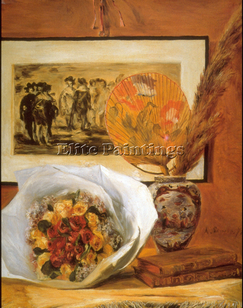 RENOIR BOUQUET 2 ARTIST PAINTING REPRODUCTION HANDMADE OIL CANVAS REPRO WALL ART