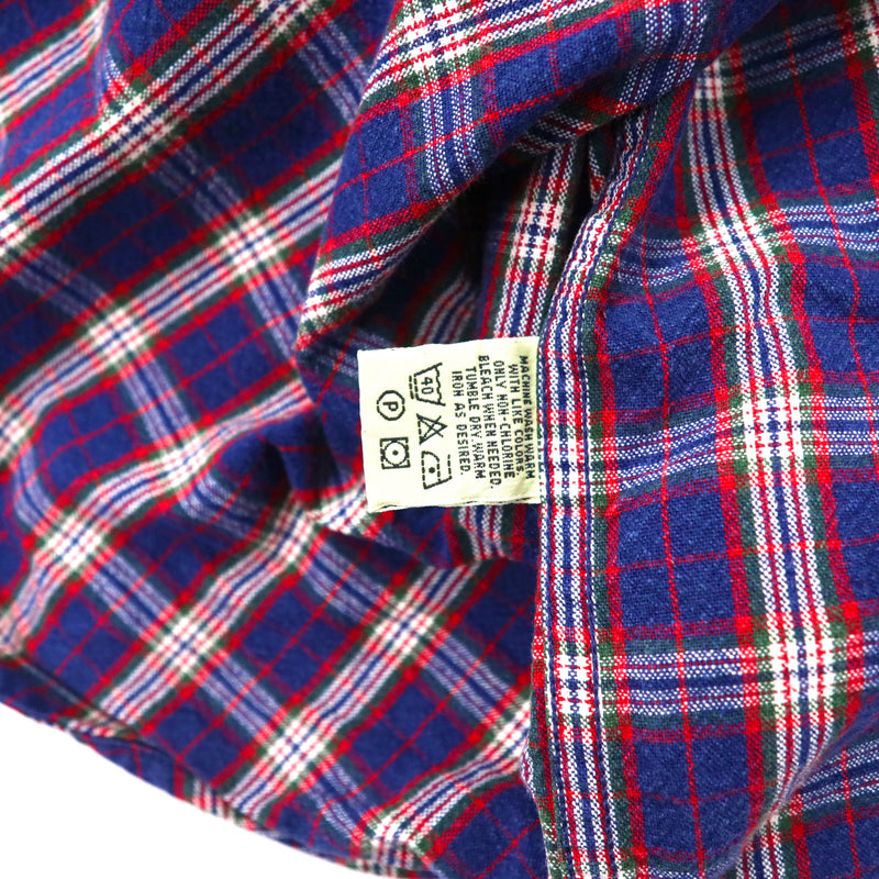Eddie Bauer ビッグサイズ ボタンダウンシャツ L ネイビー コットン 90年代