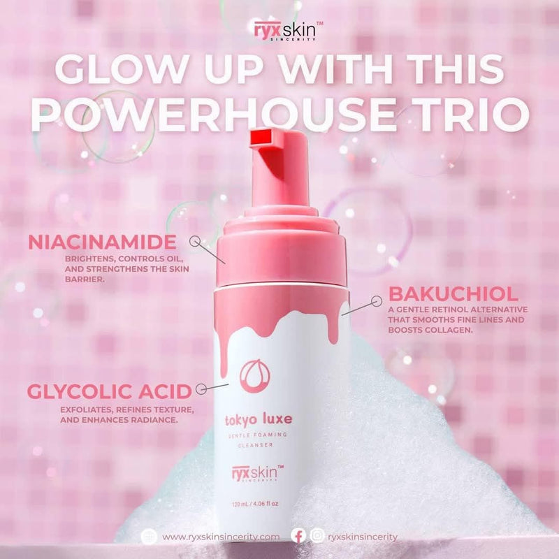 Ryx Skin Sincerity Tokyo Luxe Gentle Foam Cleanser (120ML)