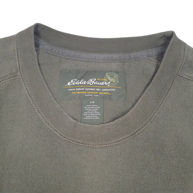 Eddie Bauer Spellout Outdoor Gear Crewneck Cotton Sweatshirt Jumper L