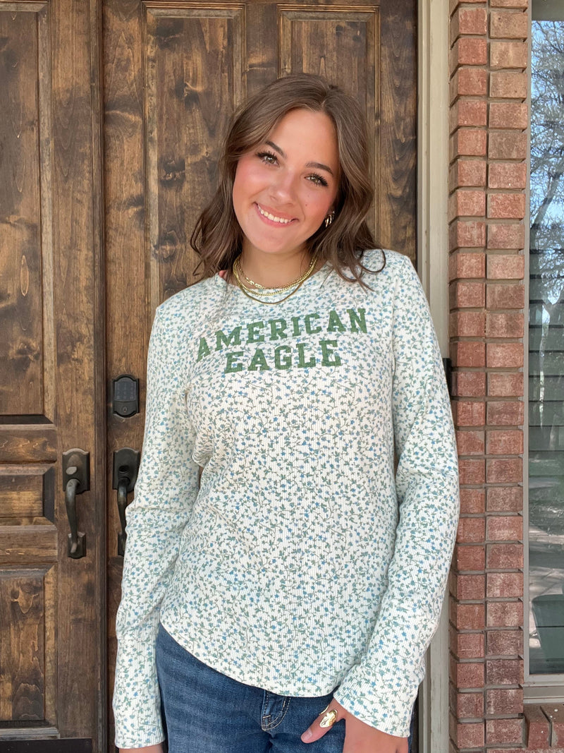 American eagle floral top - XL