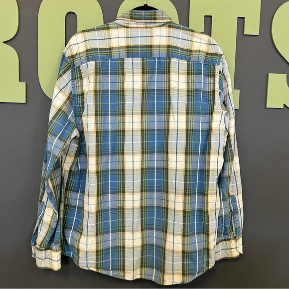 American Eagle Plaid Casual Button Down Men’s Shirt Large