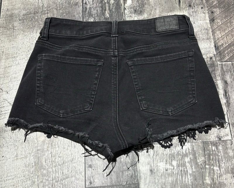 American Eagle black high rise shorts - Hers size 2