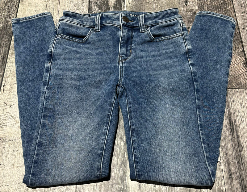 American Eagle high rise blue skinny jeans - Hers size 0