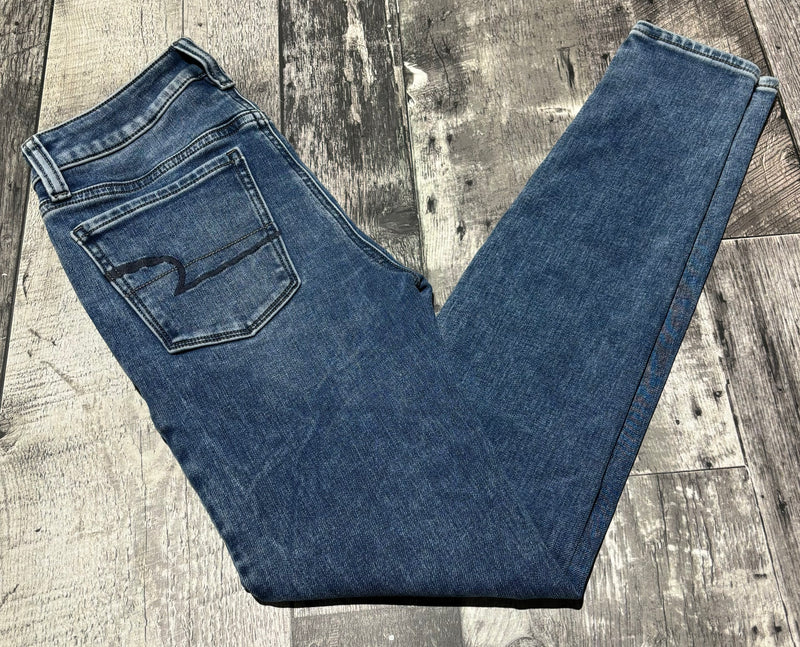 American Eagle high rise blue skinny jeans - Hers size 0