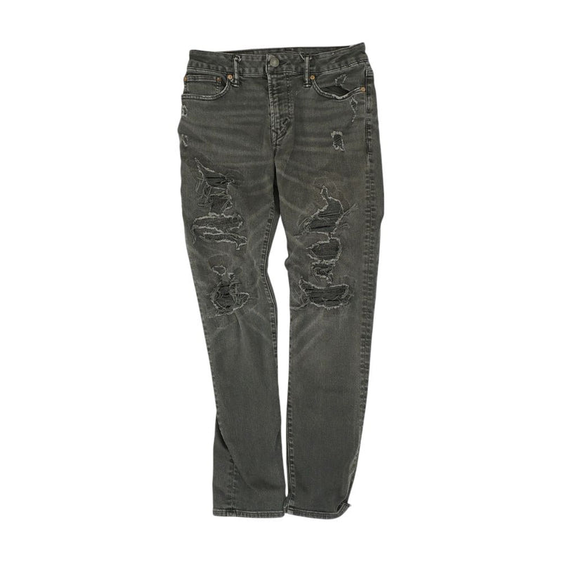 Gray Solid Slim Jeans