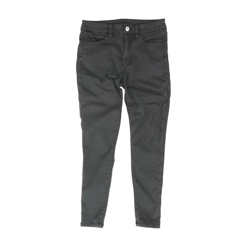 Black Solid Pants