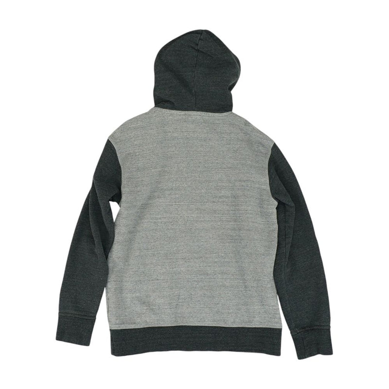 Gray Color Block Hoodie Pullover