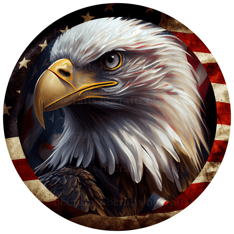 American Eagle Metal Sign - Made in USA