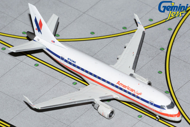 American Eagle Embraer E-170 N760MQ Retro GeminiJets GJAAL2056 Scale 1:400