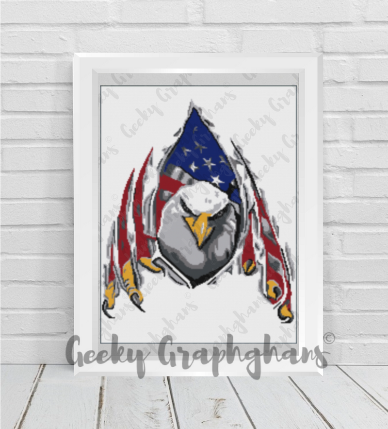 American Eagle Graphghan Pattern