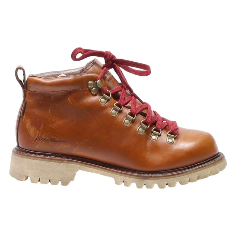 EDDIE BAUER Hiking Boots Brown Leather Womens UK 5