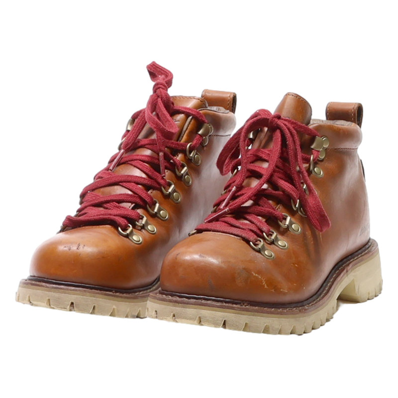 EDDIE BAUER Hiking Boots Brown Leather Womens UK 5