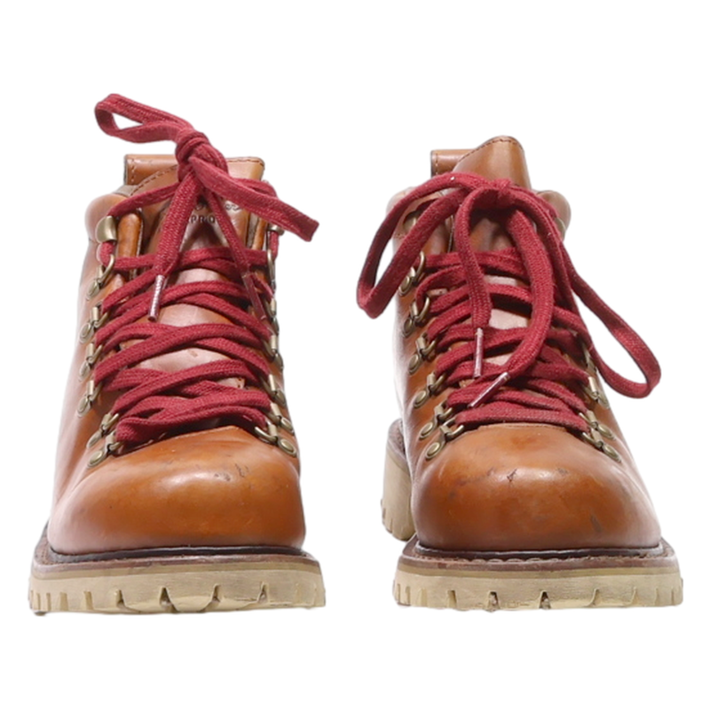 EDDIE BAUER Hiking Boots Brown Leather Womens UK 5