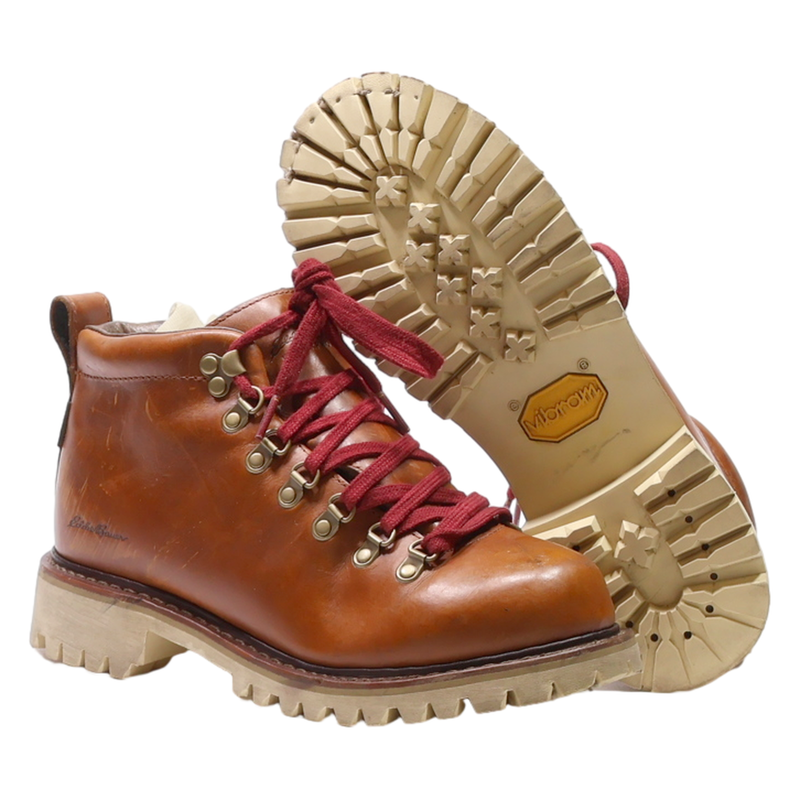 EDDIE BAUER Hiking Boots Brown Leather Womens UK 5