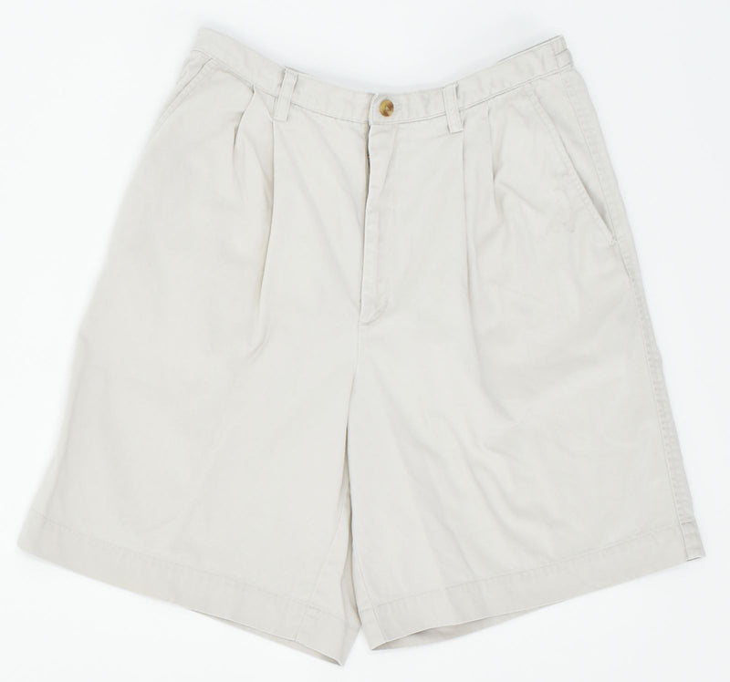 EDDIE BAUER Womens Chino Shorts UK 12 W30 Grey Cotton
