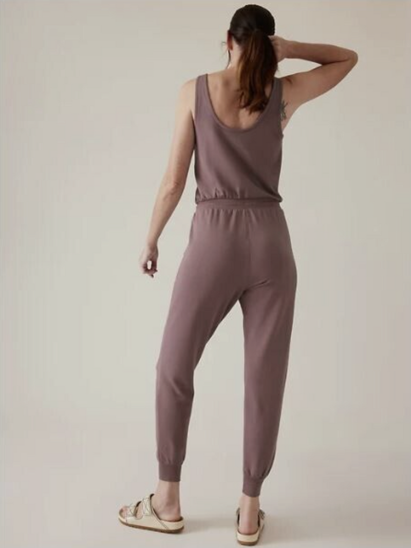 Athleta Damask Mauve Balance Romper Jumpsuit