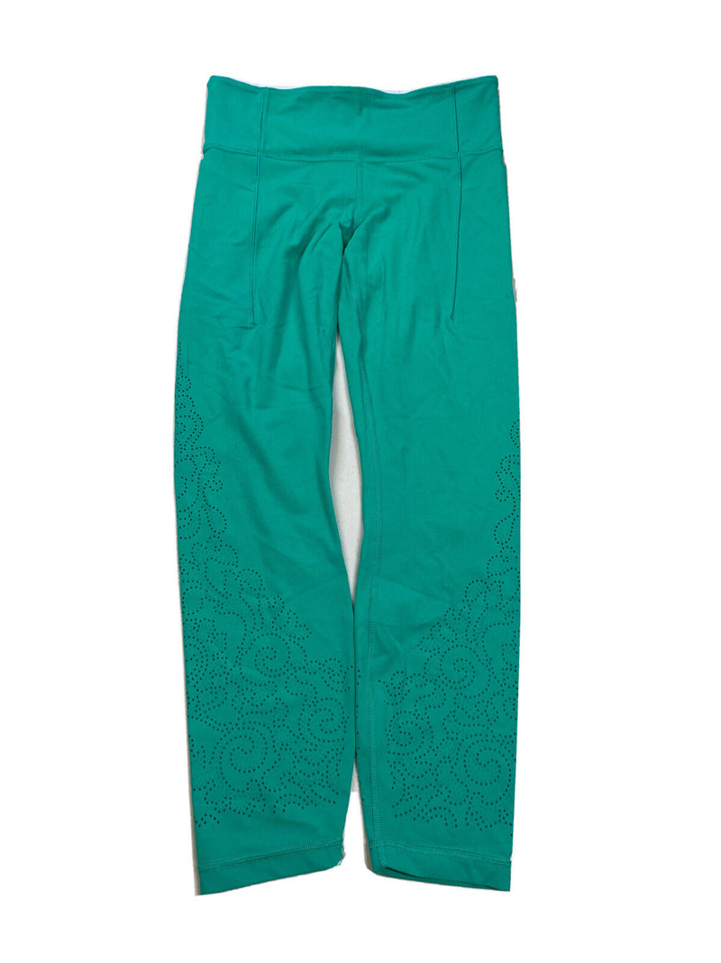Athleta Women's Blue Chaturanga Cropped Athletic Leggings - S