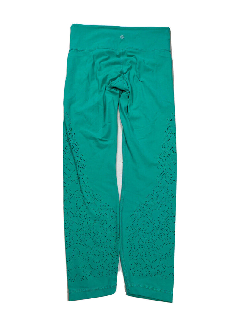 Athleta Women's Blue Chaturanga Cropped Athletic Leggings - S