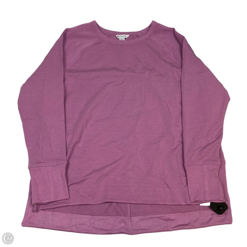 Sweatshirt Crewneck By Athleta In Purple, Size: Xl